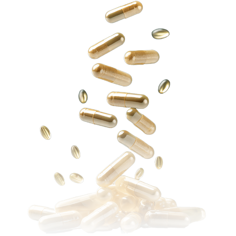 WIN Nutrition supplement capsules showcasing our manufacturing capabilities